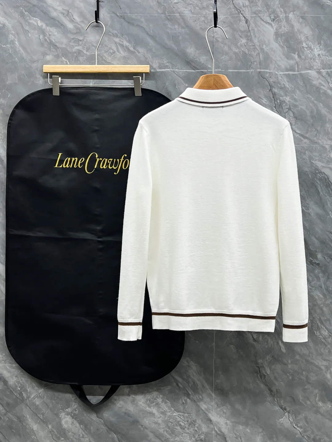 L Autumn and winter half-zip cashmere sweater Polo sweater, custom-made cashmere blended fabric, soft and waxy fabric, matte high-end texture, full three-dimensional texture of the body, keeping warm at the same time, great for spring and autumn alone, or layered with a jacket in winter, neat Polo lapel design, the collar shape is well-shaped, and it is not easy to turn out and collapse the collar; half-open metal zipper, Size: M‑XXXL